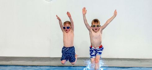 Children love the pool at Wallops Wood
