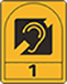 HEARING IMPAIRED AND DEAF PEOPLE 1 - If you have a slight hearing difficulty, are deaf, wear a hearing aid or have a hearing impairment, look out for accommodation displaying this logo.