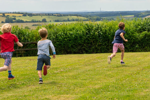 Children playing at Wallops Wood