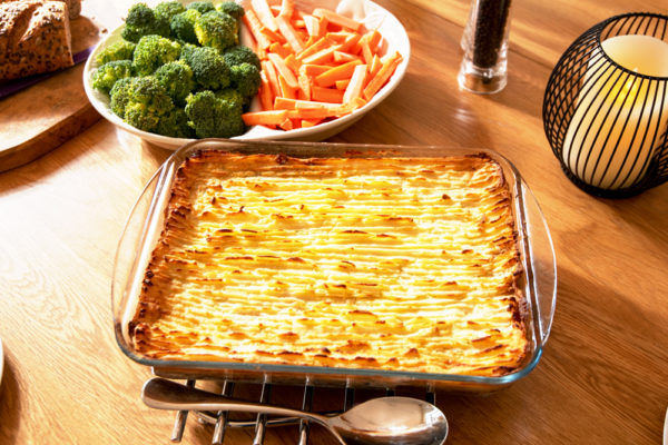 Cottage pie with vegetables